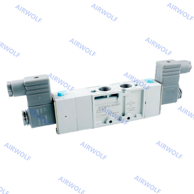 MVSC-300-4E1 MVSC-300-4E2 3/8 Mindman 5/2 Way 0.2-0.8Mpa Aluminum DC24V AC220V AC110V DC12V