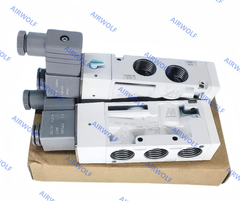 Single Double coil MVSC-460-4E1 MVSC-460-4E2 1/2 Mindman 5/2 Way 0.2-0.8Mpa Aluminum DC24V AC220V AC110V DC12V Solenoid valve