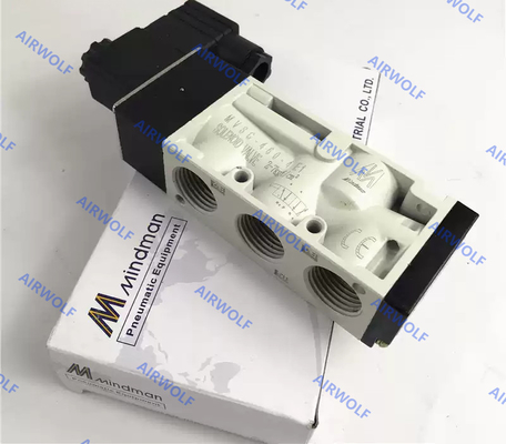 Single Double coil MVSC-460-4E1 MVSC-460-4E2 1/2 Mindman 5/2 Way 0.2-0.8Mpa Aluminum DC24V AC220V AC110V DC12V Solenoid valve