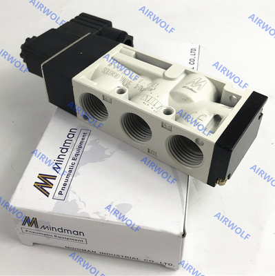 Single Double coil MVSC-460-4E1 MVSC-460-4E2 1/2 Mindman 5/2 Way 0.2-0.8Mpa Aluminum DC24V AC220V AC110V DC12V Solenoid valve