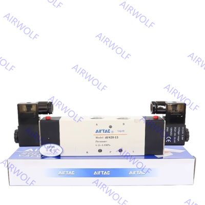 4V410-15, 4V420-15 AIRTAC 4V400 Series 5/2 way, 5/3 way Electric Solenoid Valve 1/2"