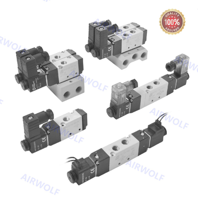 5/2 Voie 3/2 Voie Mindman Aluminium DC24V AC220V Piston soupape à bobine MVSC-180-4E1 MVSC-180-4E2 MVSC-180-4E2-DC24-L