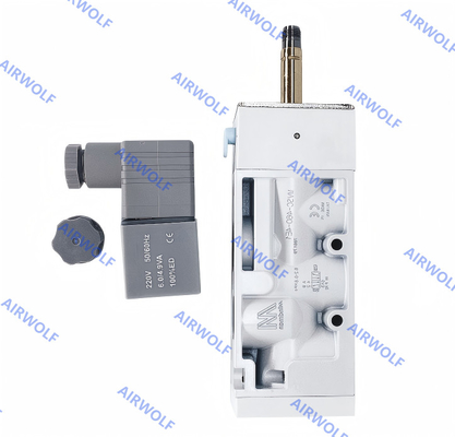 Électrovanne MVSC-460-4E1 MVSC-460-4E2 à simple et double bobine 1/2 Mindman 5/2 voies 0.2-0.8Mpa Aluminium DC24V AC220V AC110V DC12V