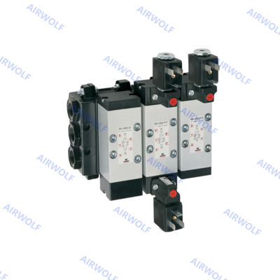 Vanne solénoïde Camozzi 5/2 5/3 voies ISO5599/1 24V DC 230V AC Taille 1 2 3 951-000-P11-23 951-000-P15-23 952-000-P15-23 951-000-P11-23-G77 951-000-P11-23-G7J 951-000-P11-23-G7K 951-000-P11-23-G73