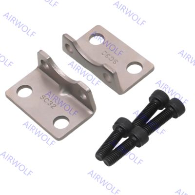 AIRTAC Accessoires de montage de cylindres en acier au carbone en fonte noduleux pour cylindres à tiges standard de la série SC LB avec taille de forage 32-250