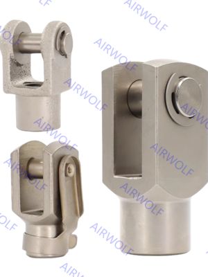 AIRTAC Accessoire commun de cylindre en acier coulé Y à articulation avec fils M3 M4 M5 pour cylindres pneumatiques